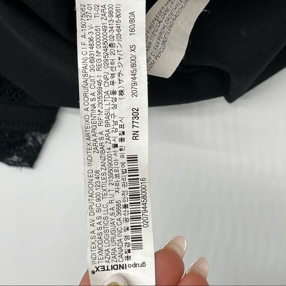 2B Bebe Black faux Leather Trim Pencil Skirt - Picture 11 of 13